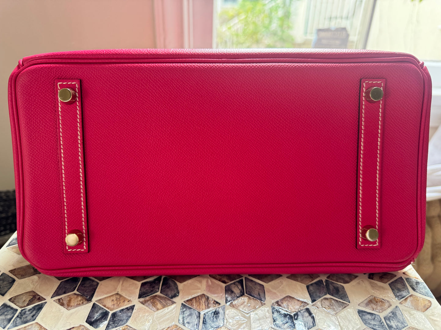 Hermes Birkin 30 Rose Tyrein Epsom Leather Candy Collection