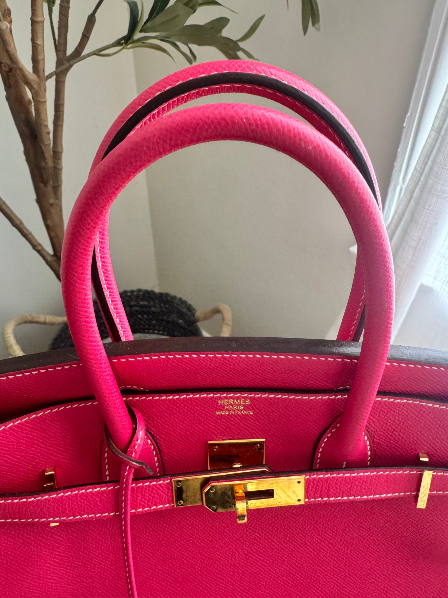 Hermes Birkin 30 Rose Tyrein Epsom Leather Candy Collection