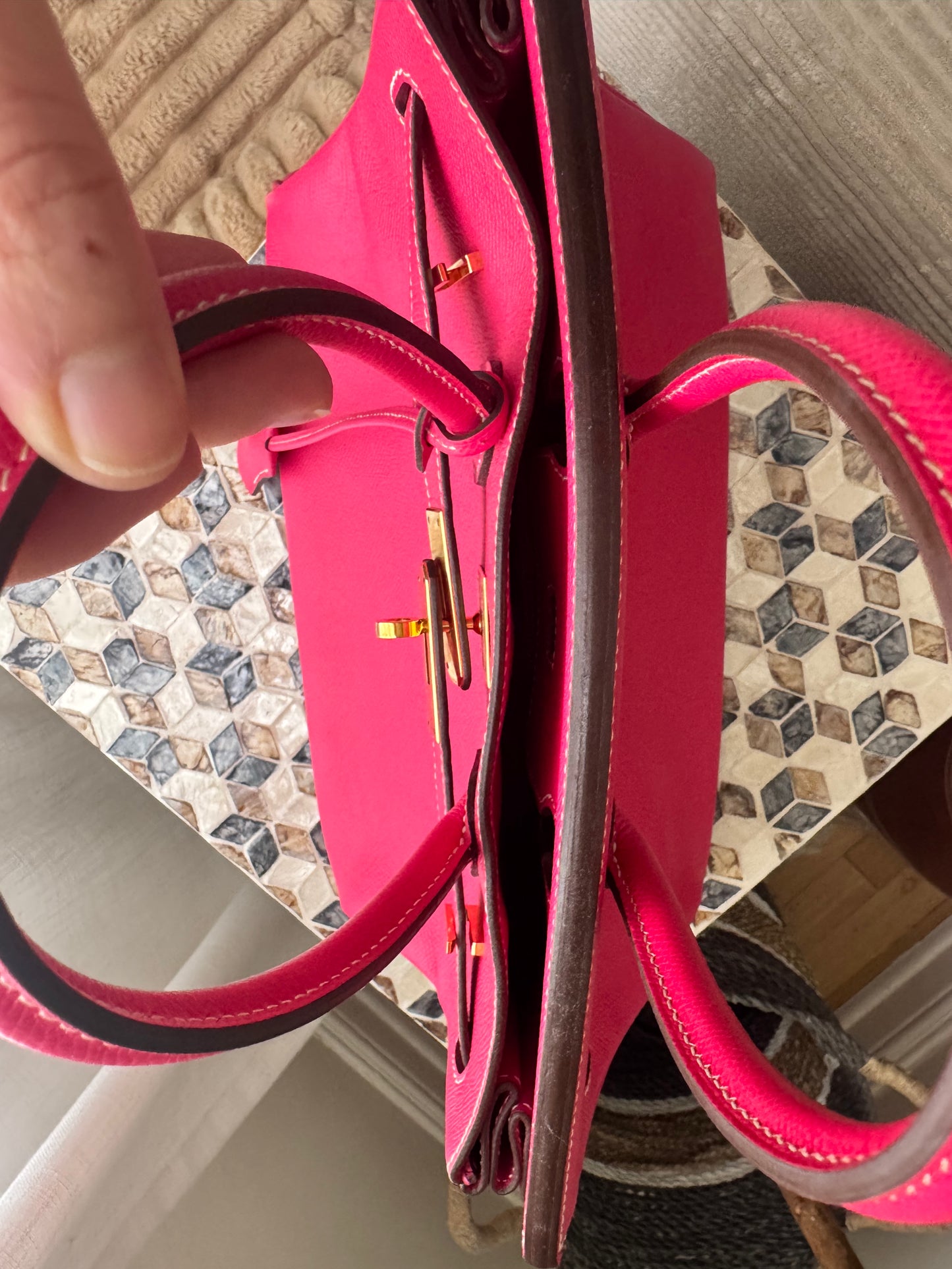 Hermes Birkin 30 Rose Tyrein Epsom Leather Candy Collection