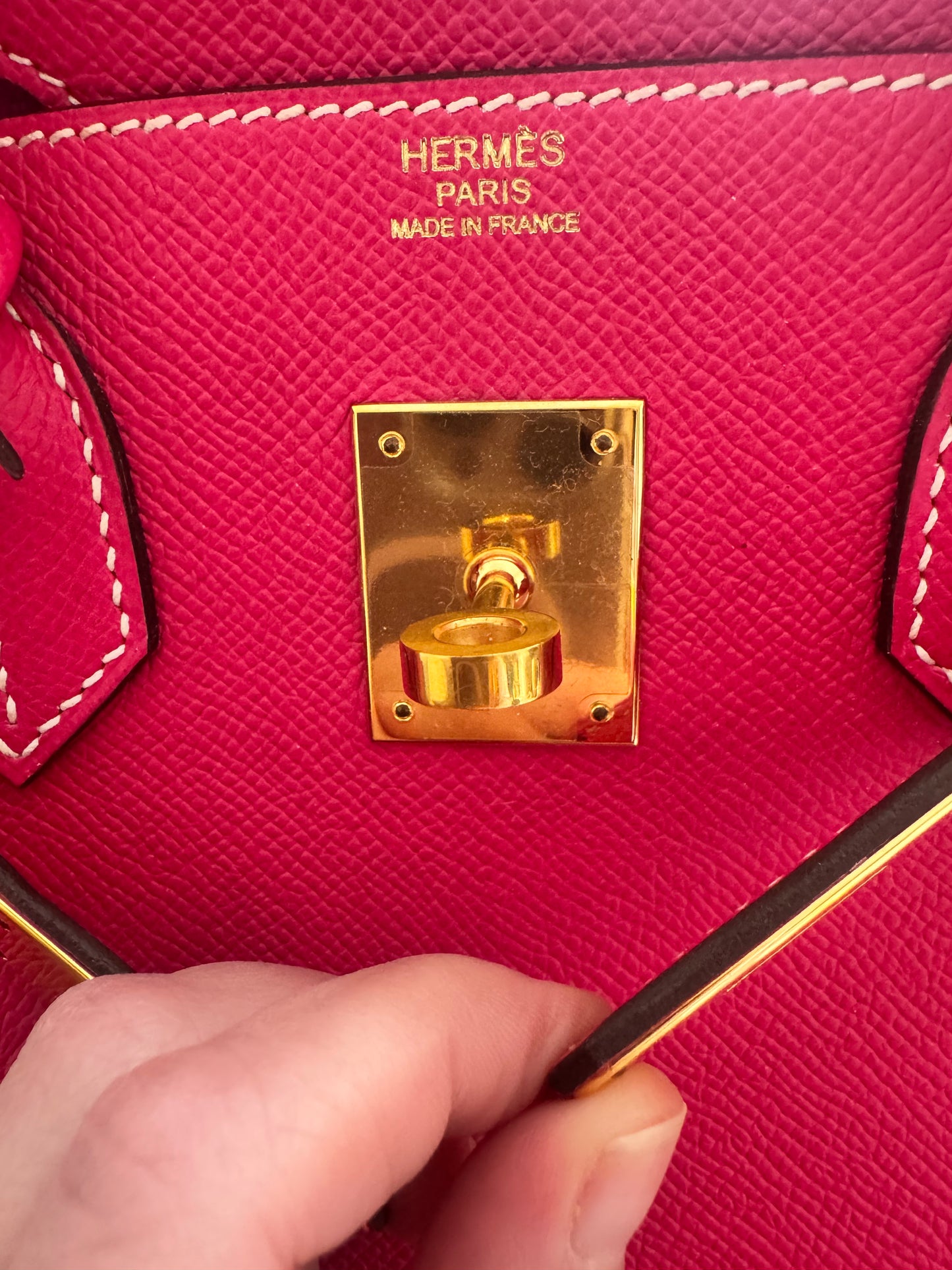 Hermes Birkin 30 Rose Tyrein Epsom Leather Candy Collection