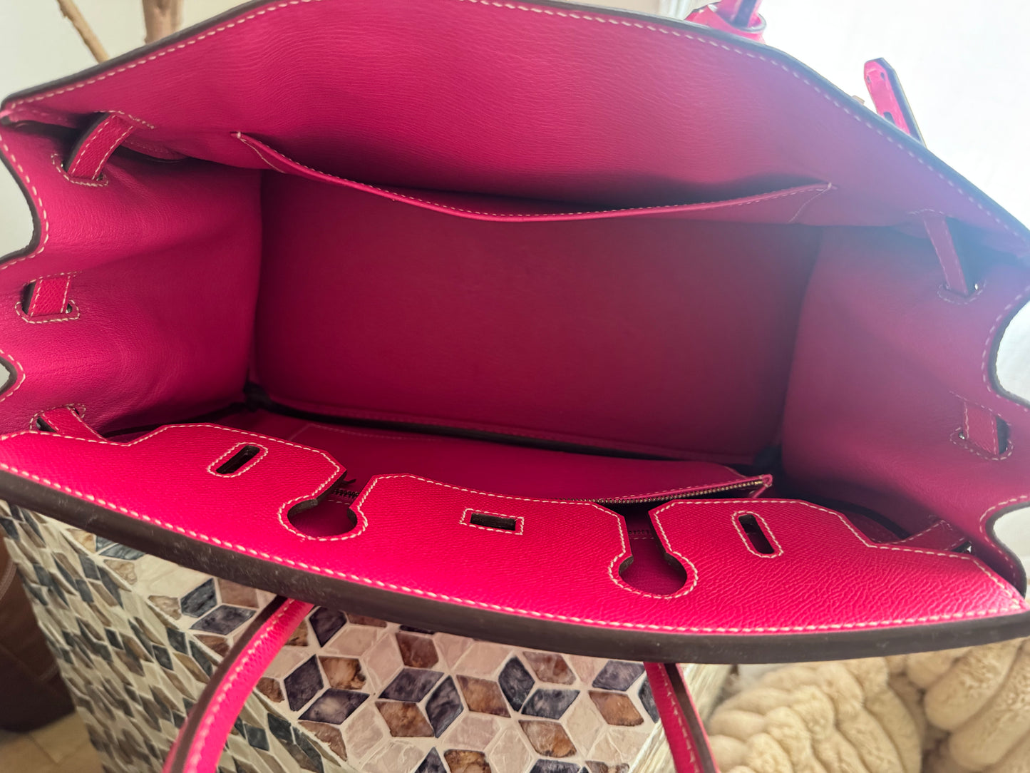 Hermes Birkin 30 Rose Tyrein Epsom Leather Candy Collection