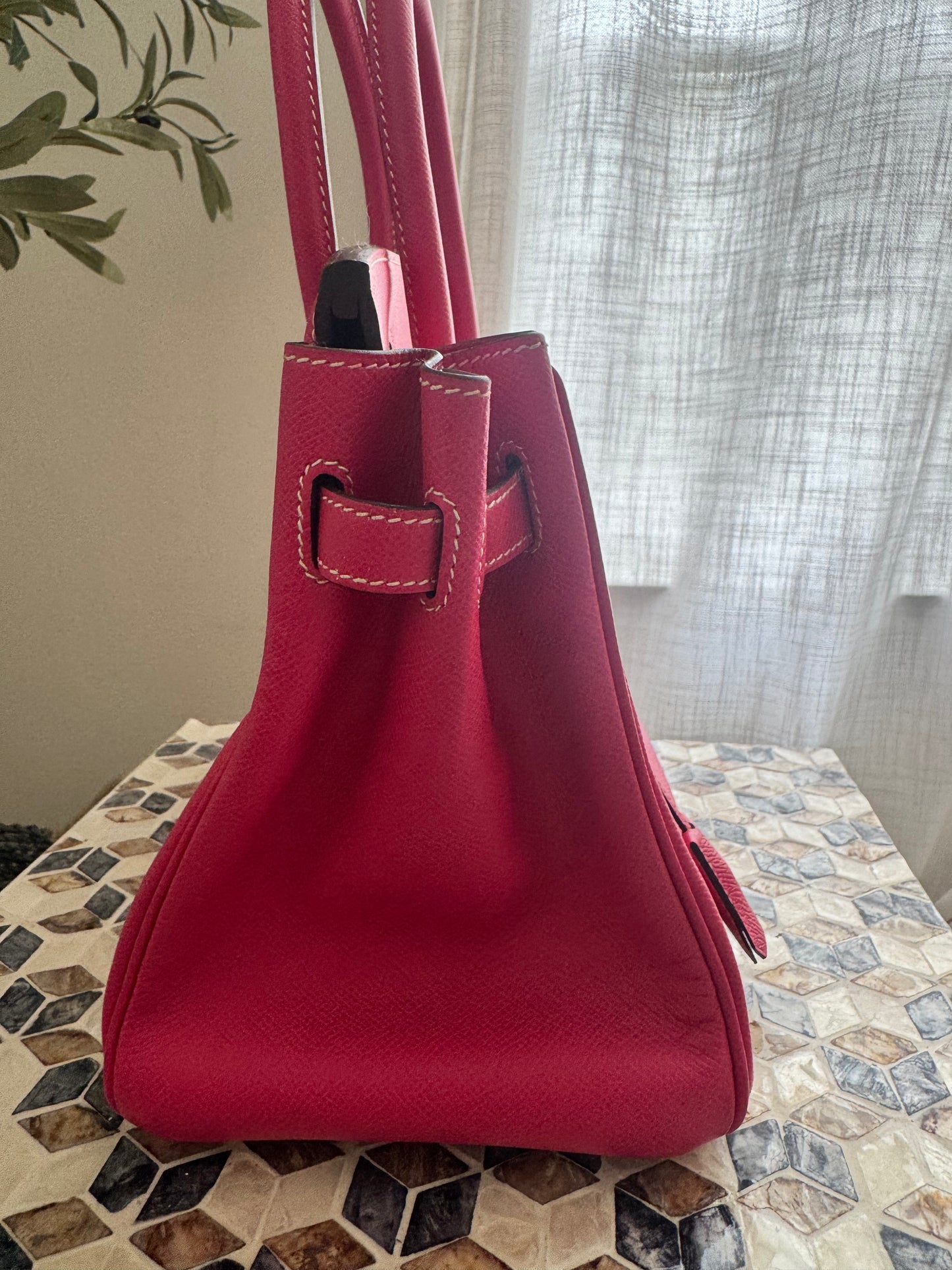 Hermes Birkin 30 Rose Tyrein Epsom Leather Candy Collection