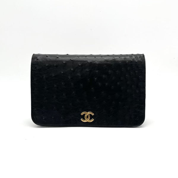 Chanel Vintage Ostrich Single Flap