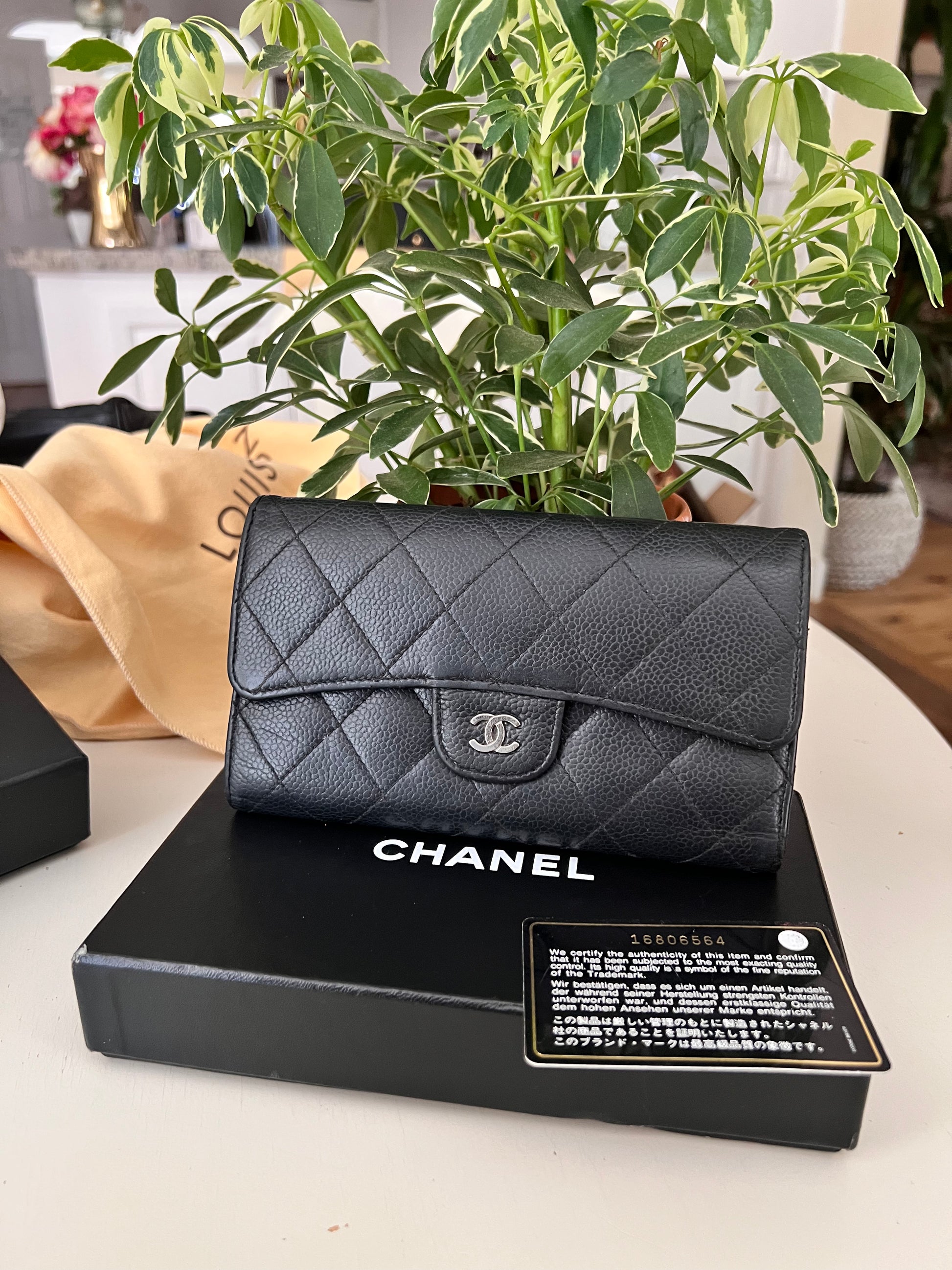 CHANEL Classic Long Flap Wallet Black Caviar Gold Hardware 2017 - BoutiQi  Bags