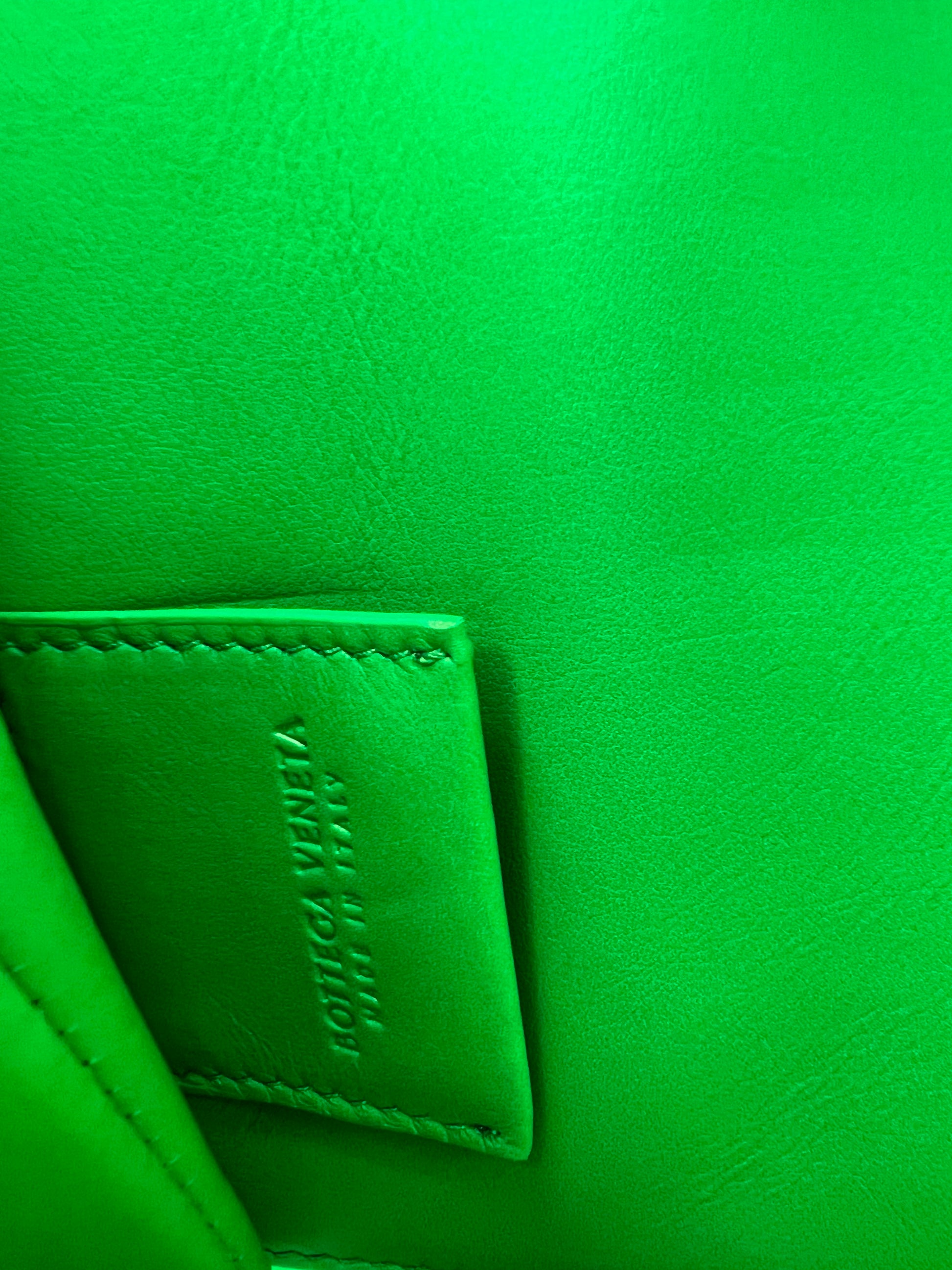 Bottega Veneta intrecciato wristlet clutch parakeet green – Bag