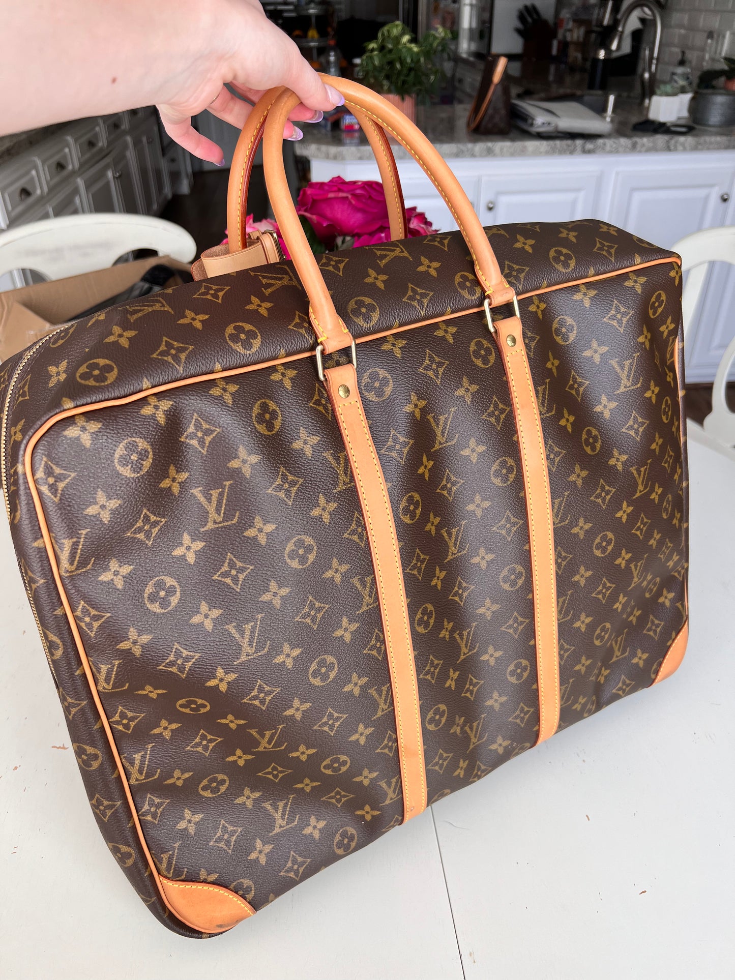 Louis Vuitton monogram Sirius 50 travel bag