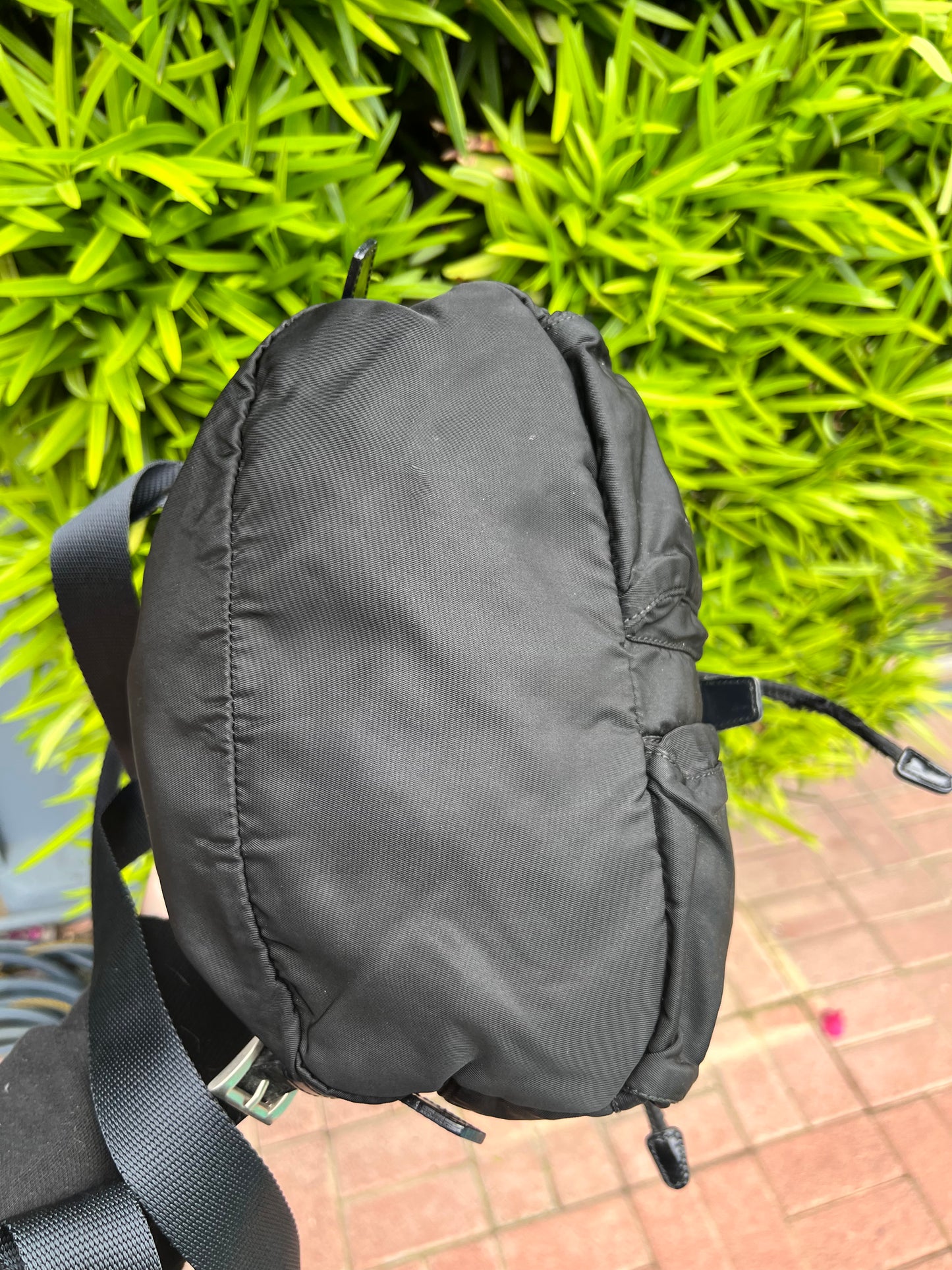 Prada black Tessuto nylon small backpack