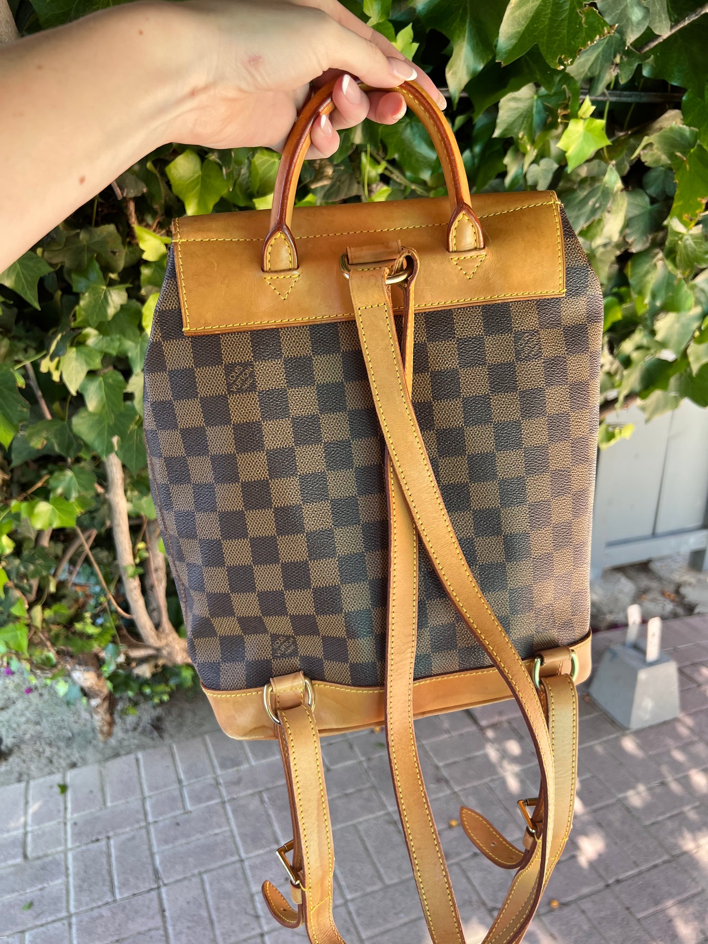 Louis Vuitton Damier Ebene soho backpack