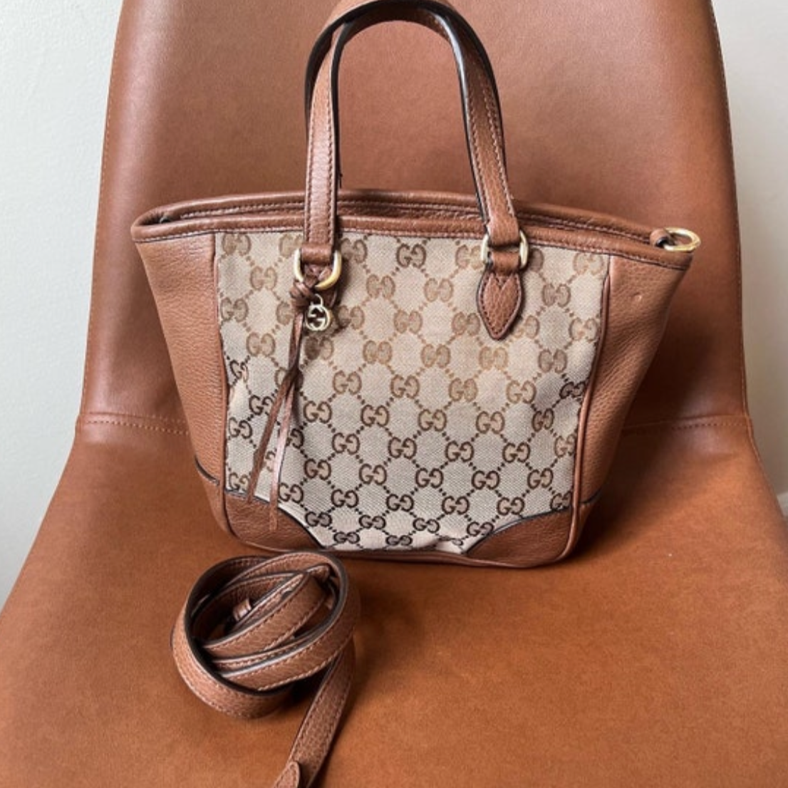 Gucci GG Original Web Tote Bag Tall