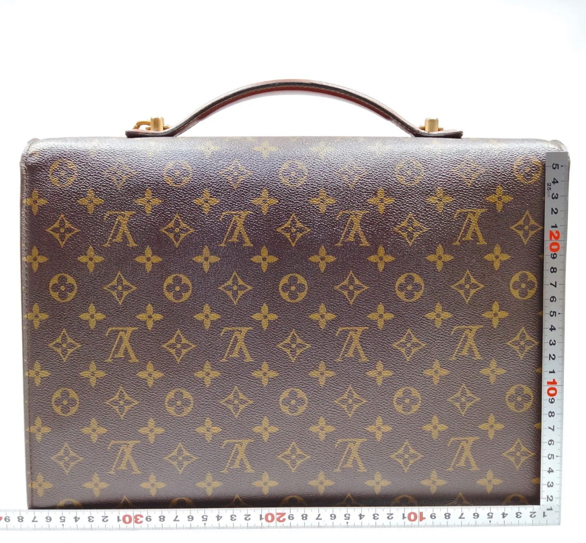 Louis Vuitton monogram vintage Porte-documents envelope bag with strap