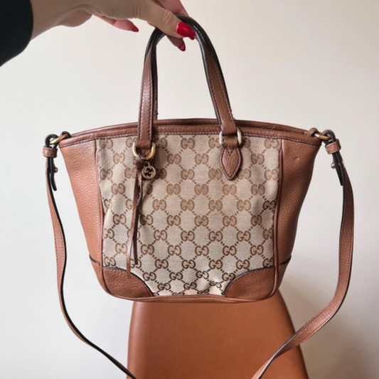 Gucci GG canvas Small Bree 2 way tote